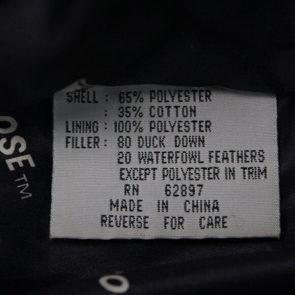 Vintage Triple Fat Goose Jacket Mens Large Blue Duck Down Parka Hip Hop 90s Y2K - Picture 11 of 16